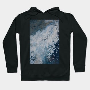 Frozen Waters Acrylic Pour Vector Hoodie